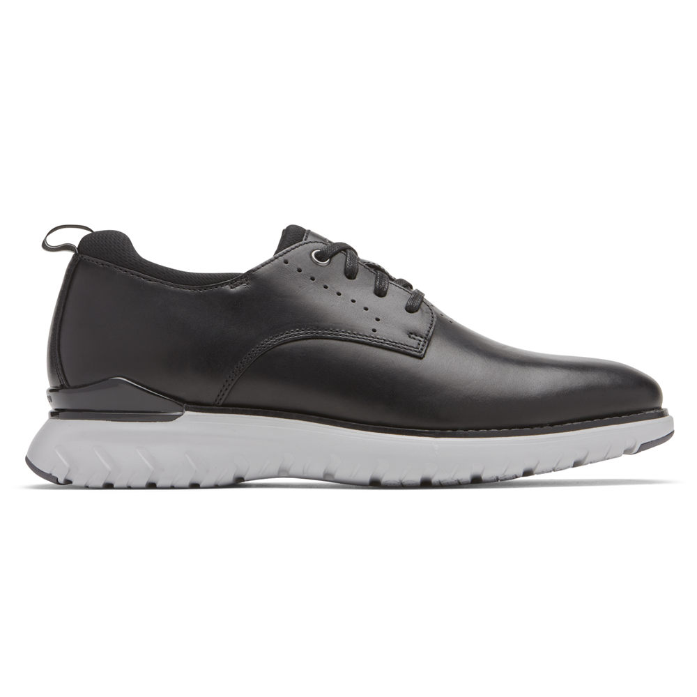 ロック ポート ビジネス シューズ メンズ 黒 - Total Motion Sport Plain Toe - IPL945381